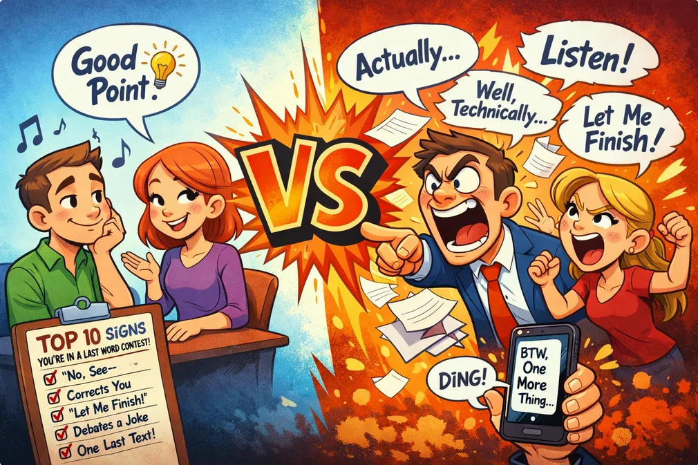 People having the last word always being right