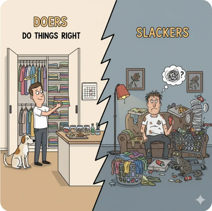 People Who Try vs. Slackers