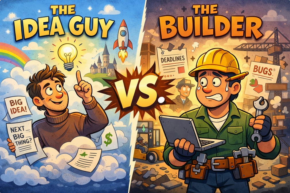 Idea Guy vs. The Builder