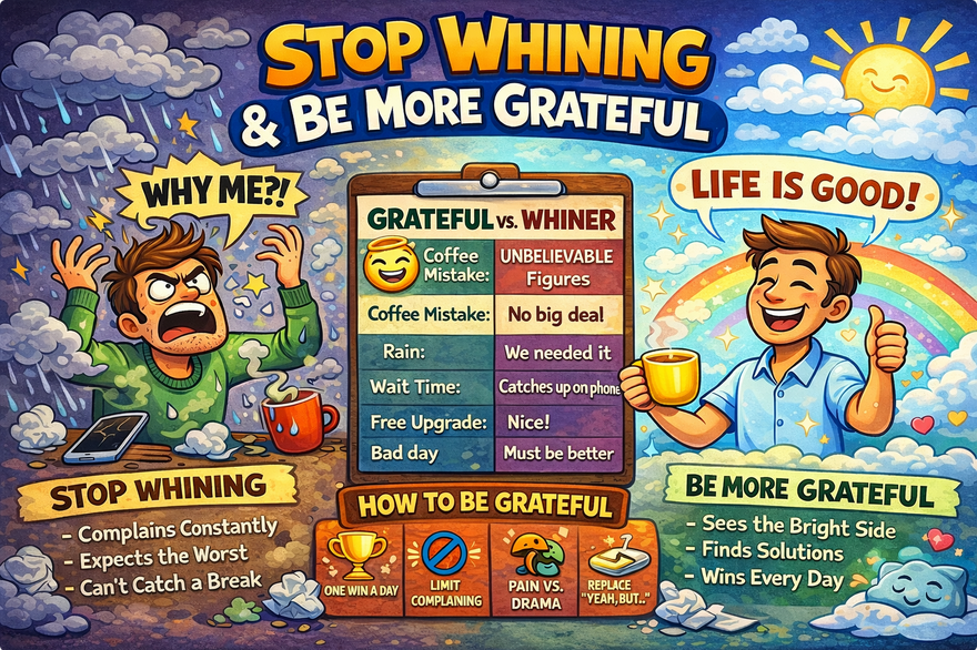 whiners vs winners & complaining vs. gratitude