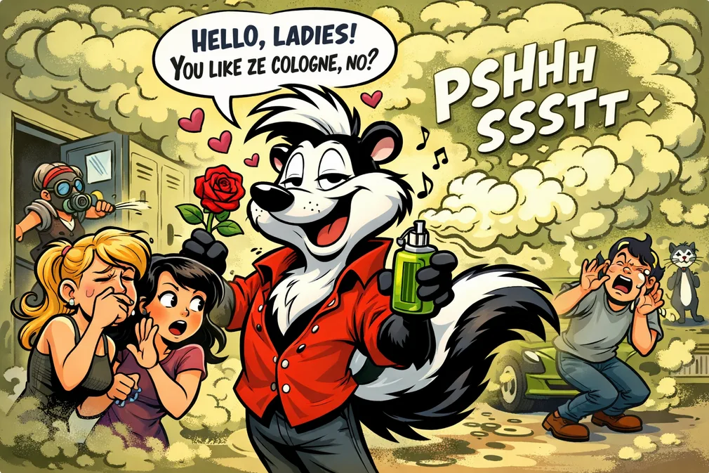 Guys who wear too much cologne cartoon