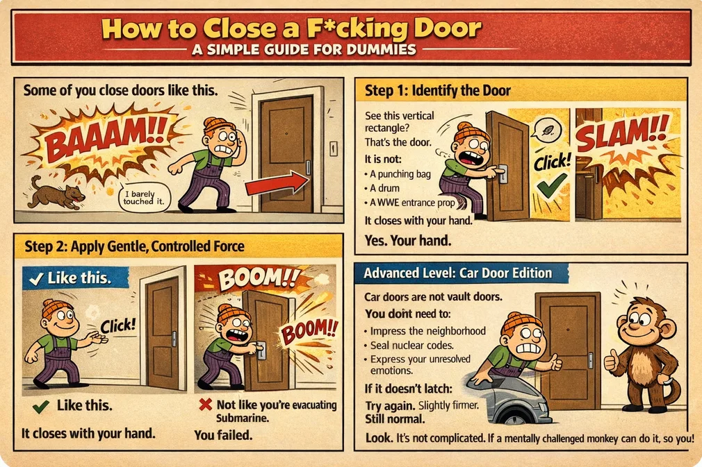 How to close a door for dummies