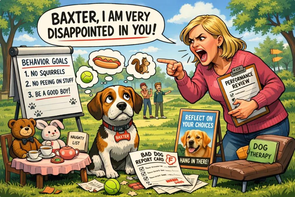 Crazy pet owners who talk to their dogs