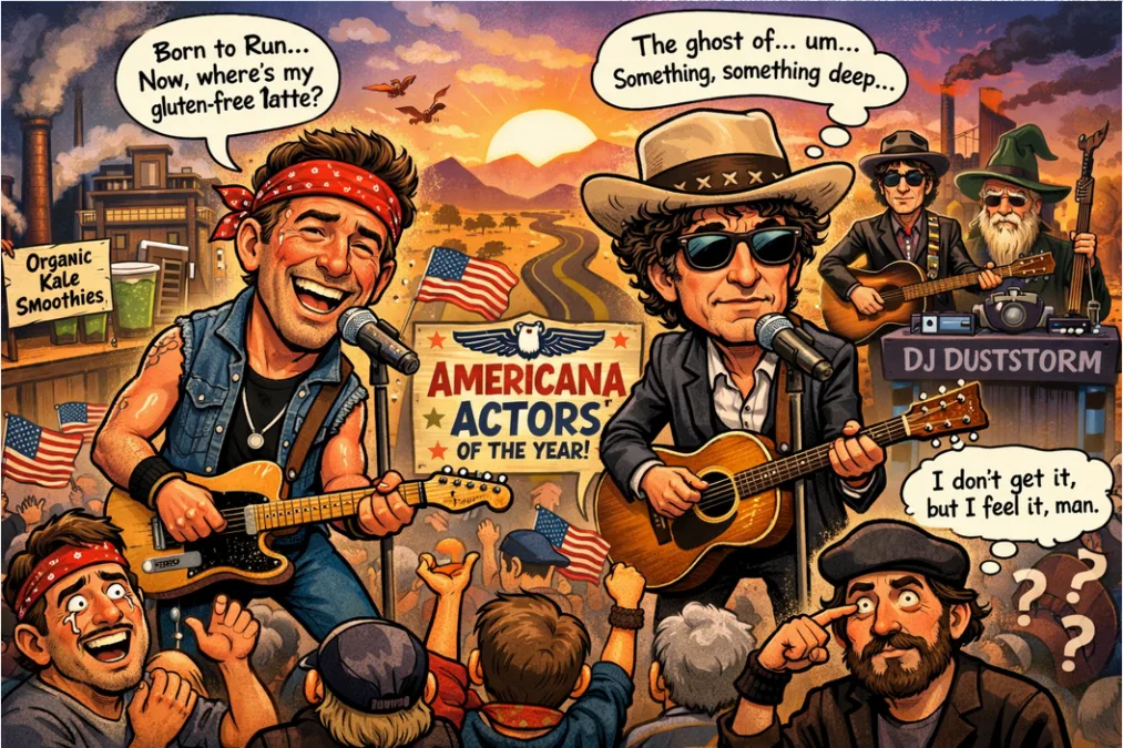 Bruce Springsteen and Bob Dylan