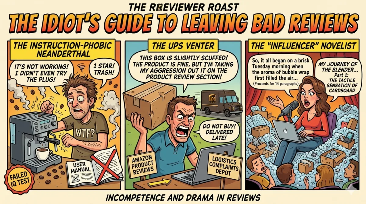 Idiots who leave bad reviews