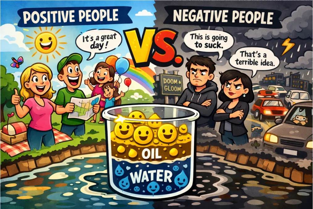 Positive people vs negative people