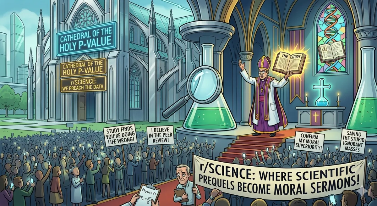 Reddit science community woke religion