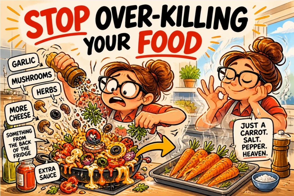 Over killing your food woman