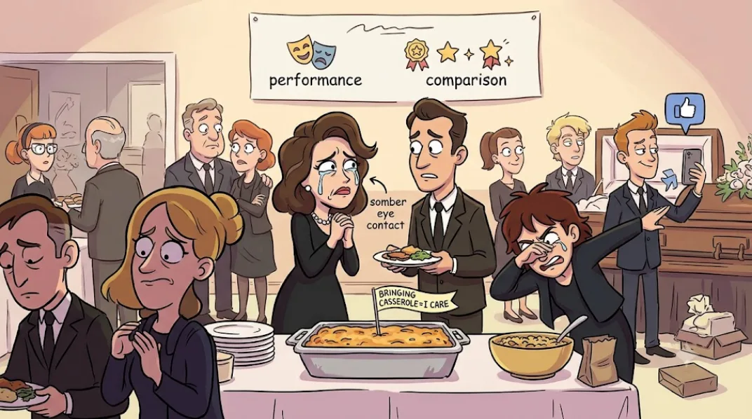 Funerals are silly and weird
