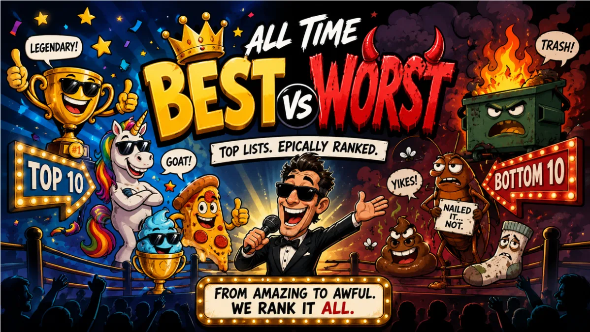 best vs worst people places things