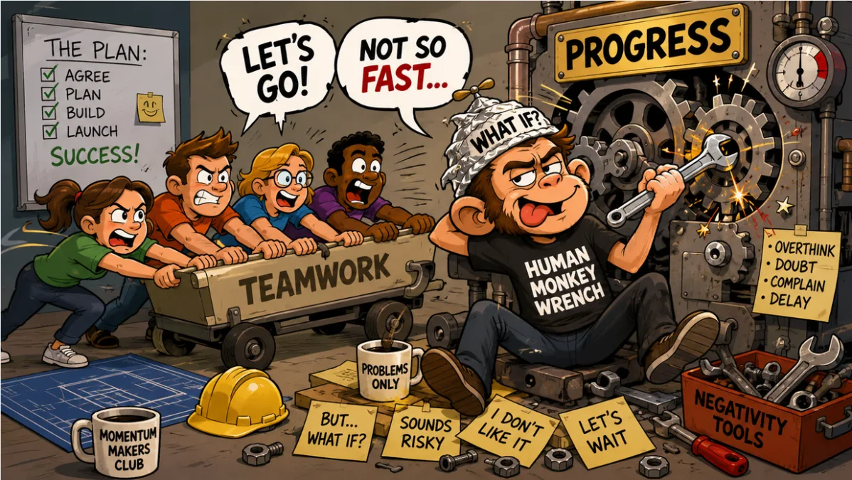 human monkey wrench personality cartoon